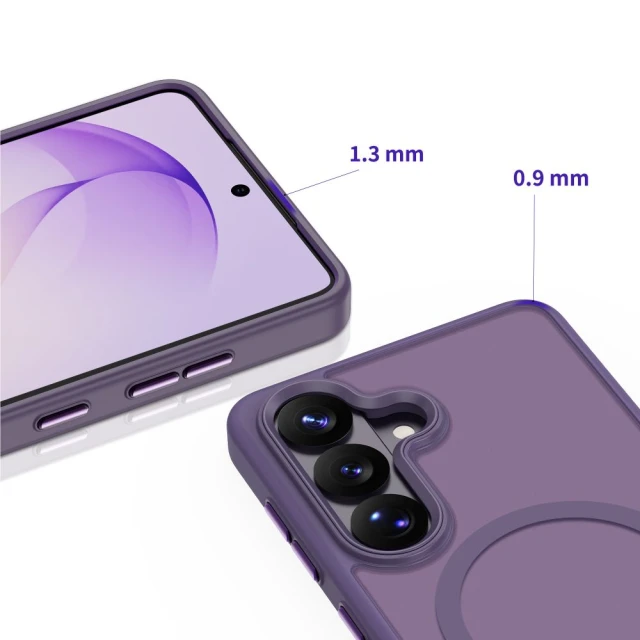 Чехол Tech-Protect MagMat для Samsung Galaxy S26 Matte Cobalt Violet with MagSafe (5906302339570)