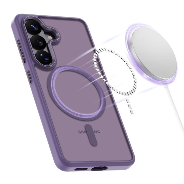 Чехол Tech-Protect MagMat для Samsung Galaxy S26 Matte Cobalt Violet with MagSafe (5906302339570)