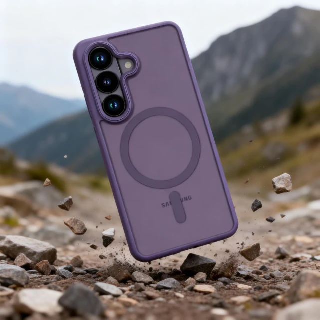 Чехол Tech-Protect MagMat для Samsung Galaxy S26 Matte Cobalt Violet with MagSafe (5906302339570)