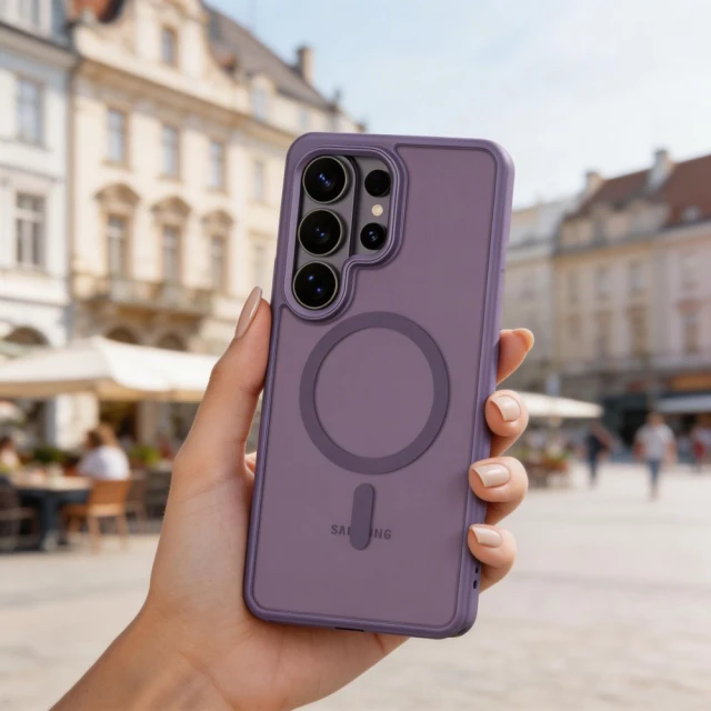 Чохол Tech-Protect MagMat для Samsung Galaxy S26 Ultra Matte Cobalt Violet with MagSafe (5906302339587)