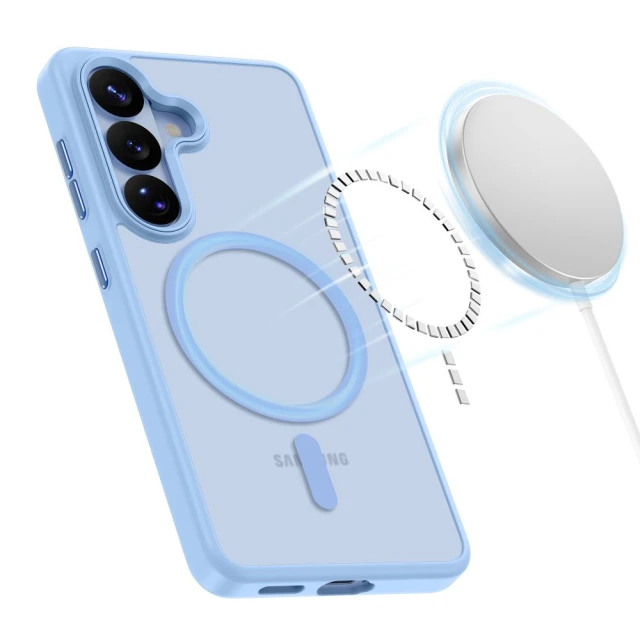 Чохол Tech-Protect MagMat для Samsung Galaxy S26 Matte Sky Blue with MagSafe (5906302339594)