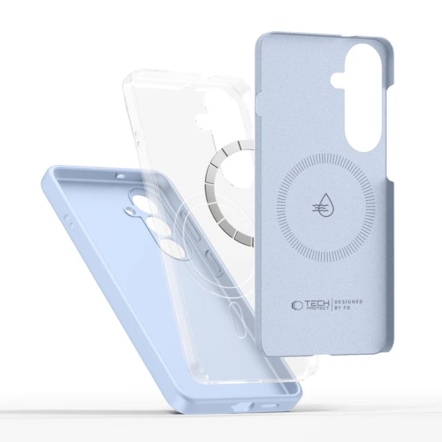 Чохол Tech-Protect Silicone для Samsung Galaxy S26 Sky Blue with MagSafe (5906302339631)