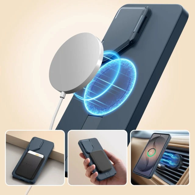 Чохол Tech-Protect Kevlar Aura для Samsung Galaxy S26 Ultra Navy Blue with MagSafe (5906302339709)