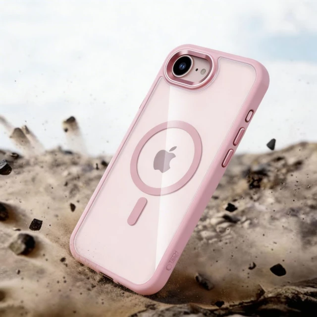 Чохол Tech-Protect Magmat для iPhone 16e / 17e Soft Pink/Clear with MagSafe (5906302339754)