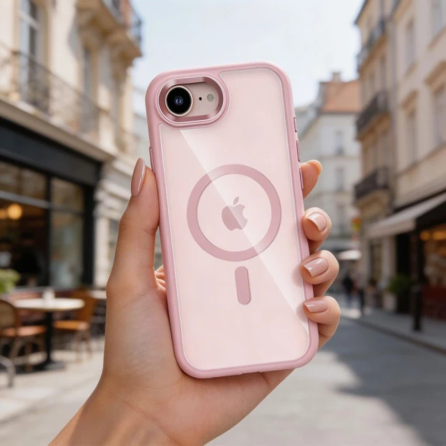Чохол Tech-Protect Magmat для iPhone 16e / 17e Soft Pink/Clear with MagSafe (5906302339754)