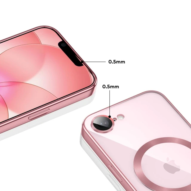 Чехол Tech-Protect MagFlex для iPhone 16e/17e Rose Gold with MagSafe (5906302339761)