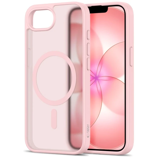 Чохол Tech-Protect Basicmag для iPhone 16e / 17e Matte Soft Pink with MagSafe (5906302339778)