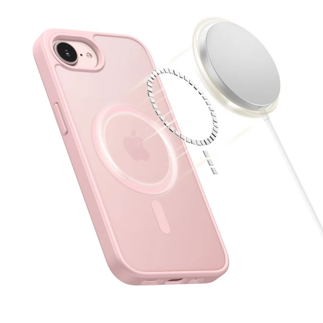Чохол Tech-Protect Basicmag для iPhone 16e / 17e Matte Soft Pink with MagSafe (5906302339778)