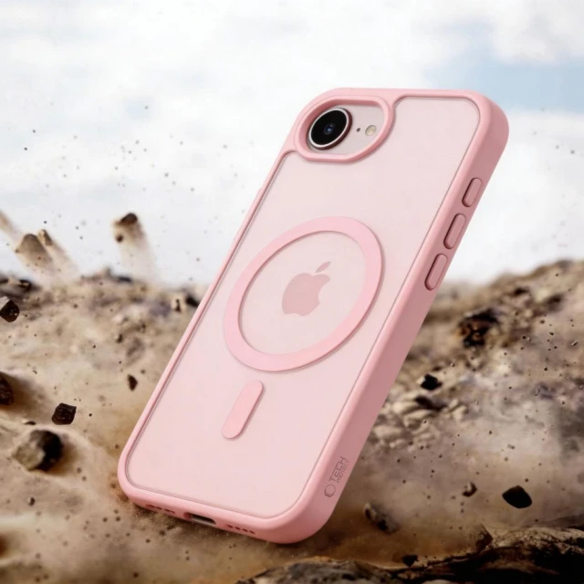 Чохол Tech-Protect Basicmag для iPhone 16e / 17e Matte Soft Pink with MagSafe (5906302339778)