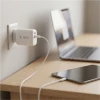 Мережевий зарядний пристрій Tech-Protect NCA65W-GAN 2-Port PD 65W / QC3.0 White (5906302339822)