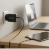 Мережевий зарядний пристрій Tech-Protect NCA65W-GAN 2-Port PD 65W / QC3.0 Black (5906302339839)
