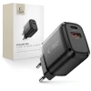 Мережевий зарядний пристрій Tech-Protect NCA65W-GAN 2-Port PD 65W / QC3.0 Black (5906302339839)