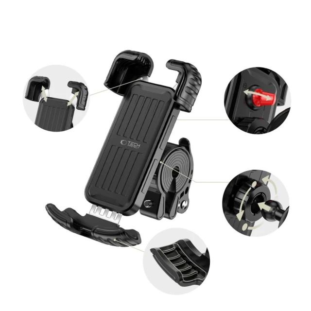 Тримач Tech-Protect V7 Universal для велосипеда та мотоцикла Black (5906302339914)