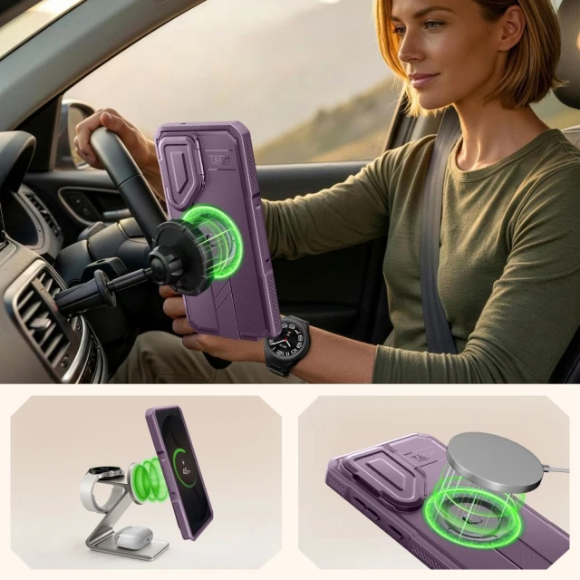 Чохол Tech-Protect Kevlar MagSafe для Samsung Galaxy S26 Ultra Violet with MagSafe (5906302340057)