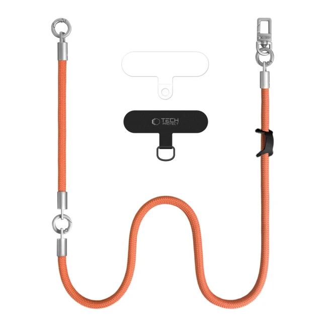 Чохол Tech-Protect C10S Rope Crossbody & Wrist Orange/Titanium (5906302340095)