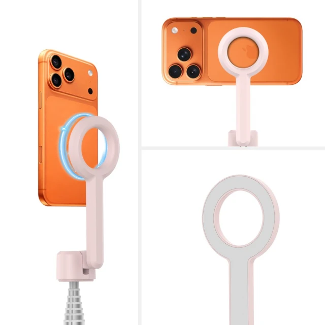 Штатив Tech-Protect L10S Bluetooth Selfie Stick Pink/Grey with MagSafe (5906302340132)