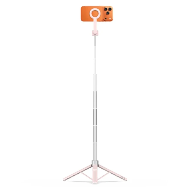 Штатив Tech-Protect L10S Bluetooth Selfie Stick Pink/Grey with MagSafe (5906302340132)