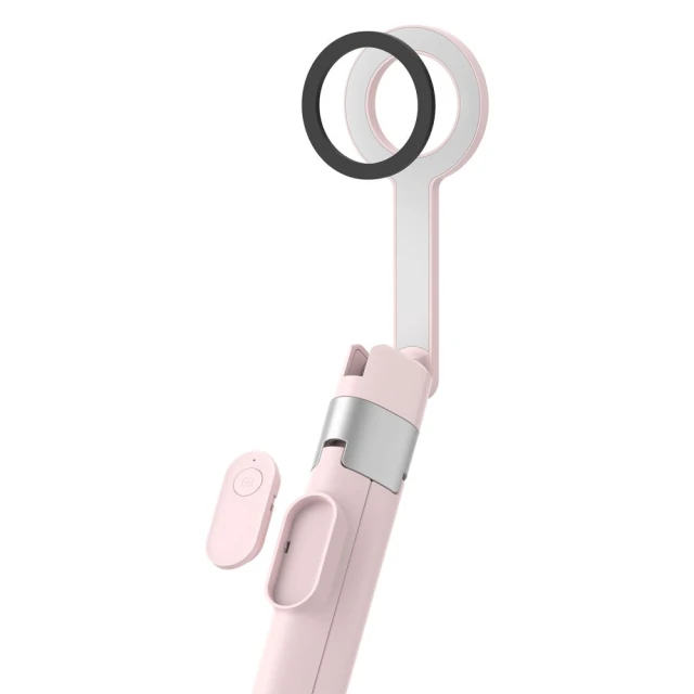 Штатив Tech-Protect L10S Bluetooth Selfie Stick Pink/Grey with MagSafe (5906302340132)