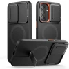 Чохол Tech-Protect Kevlar Aura для Samsung Galaxy A57 Black/Orange with MagSafe (5906302340163)