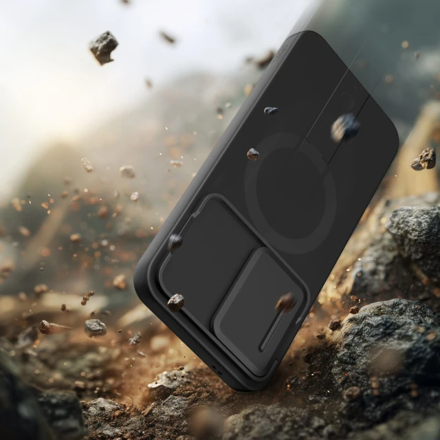 Чохол Tech-Protect Kevlar Aura для Samsung Galaxy A57 Black/Orange with MagSafe (5906302340163)