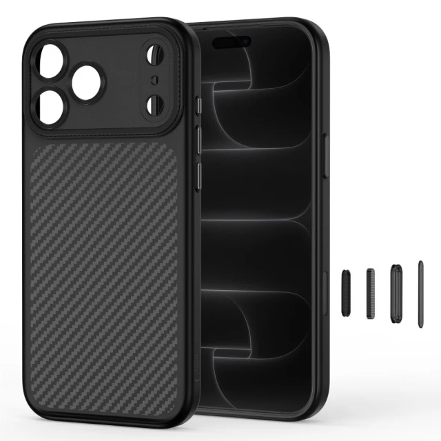 Чохол Tech-Protect Magcam для iPhone 18 Pro | 17 Pro Carbon Black with MagSafe (5906302341238)