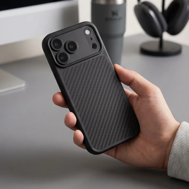 Чехол Tech-Protect Magcam для iPhone 18 Pro Max | 17 Pro Max Carbon Black with MagSafe (5906302341245)