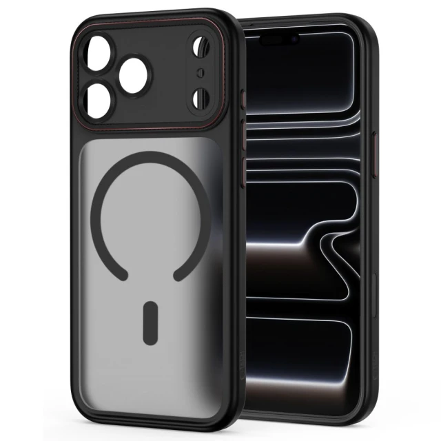 Чехол Tech-Protect MagCam для iPhone 18 Pro | 17 Pro Black Red (5906302341252)