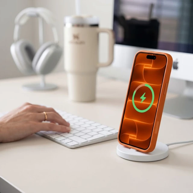 Чохол Tech-Protect Magmat CC для iPhone 18 Pro | 17 Pro Matte Orange with MagSafe (5906302341627)