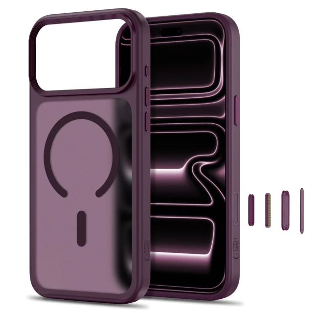 Чохол Tech-Protect Magmat для iPhone 18 Pro | 17 Pro Matte Dark Cherry (5906302341689)