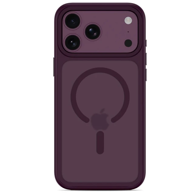 Чохол Tech-Protect MagMat CC для iPhone 18 Pro Max | 17 Pro Max Burgundy with MagSafe (5906302341696)