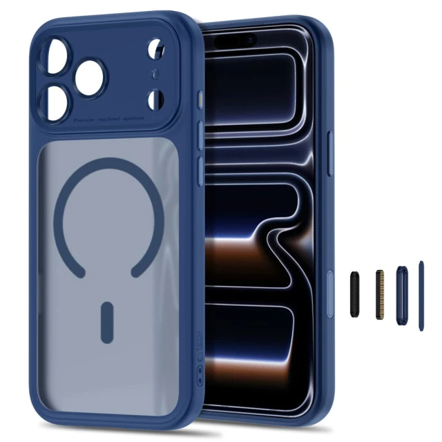 Чехол Tech-Protect MagPeak CC для iPhone 18 Pro Max | 17 Pro Max Matte Deep Blue (5906302341894)