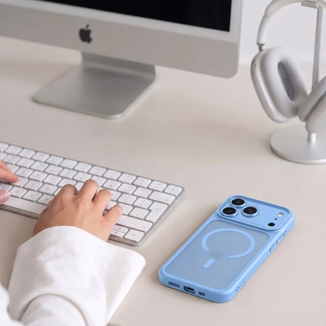 Чохол Tech-Protect MagPeak CC для iPhone 18 Pro | 17 Pro Matte Light Blue (5906302341900)