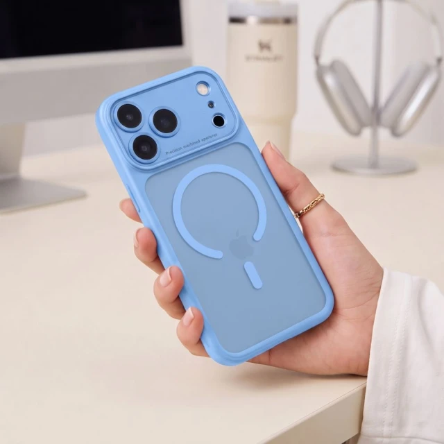 Чохол Tech-Protect MagPeak CC для iPhone 18 Pro | 17 Pro Matte Light Blue (5906302341900)