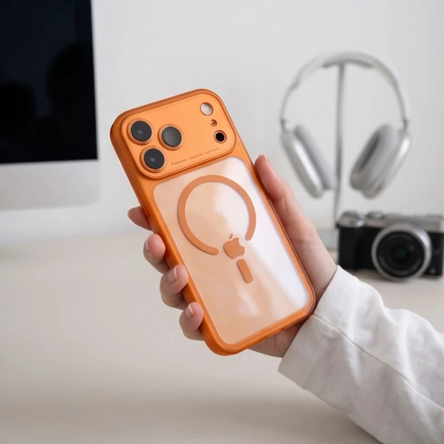 Чохол Tech-Protect MagPeak CC для iPhone 18 Pro | 17 Pro Orange (5906302341948)