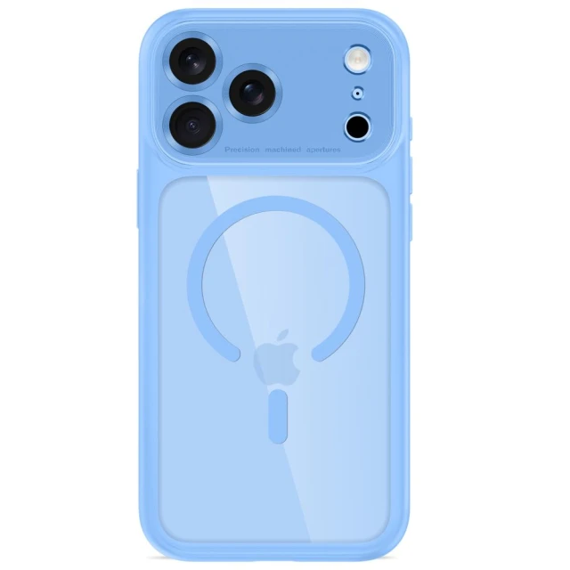 Чохол Tech-Protect MagPeak CC для iPhone 18 Pro Max | 17 Pro Max Light Blue Clear (5906302341993)
