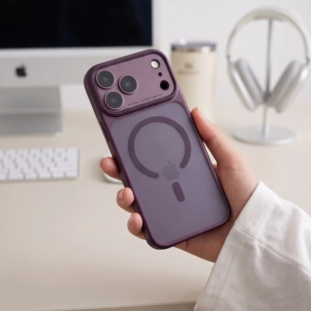 Чохол Tech-Protect MagPrime CC для iPhone 18 Pro | 17 Pro Matte Dark Cherry (5906302342068)