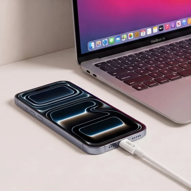 Кабель Tech-Protect UltraBoost Lite USB-C PD 60W 3A 300 см White (5906302342259)