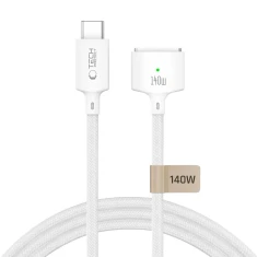 Кабель Tech-Protect MMC01 UltraBoost Magnetic MacBook USB-C to MagSafe 3 140W 300cm White (5906302342266)