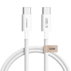 Кабель Tech-Protect UltraBoost Lite USB-C PD 60W 3A 150 см White (5906302342341)