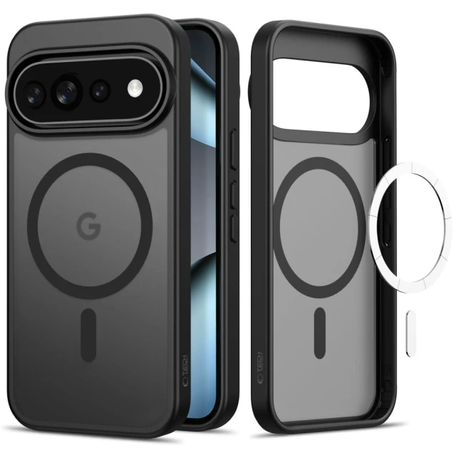 Чохол Tech-Protect MagMat для Google Pixel 11 Pro | 11 | 10 Pro | 10 | 9 Pro | 9 Black with MagSafe (5906302342426)