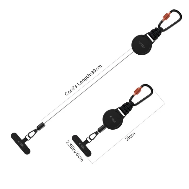 Автотримач Tech-Protect ATH04 UrbanLoop Anti-Theft Black Orange (5906302342693)
