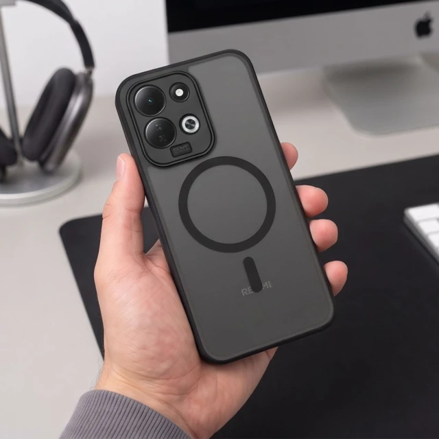 Чохол Tech-Protect Magmat для Xiaomi Redmi 17 5G | 4G Matte Black with MagSafe (5906302342815)