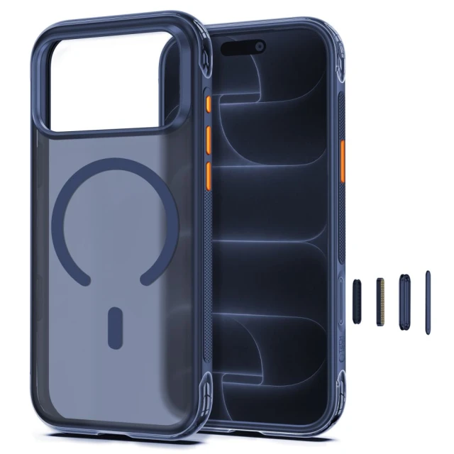 Чехол Tech-Protect MagAir CC для iPhone 18 Pro | 17 Pro Matte Blue (5906302342969)