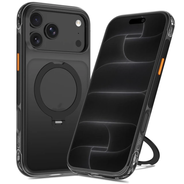 Чохол Tech-Protect MagAir Stand для iPhone 18 Pro | 17 Pro Matte Black (5906302342983)