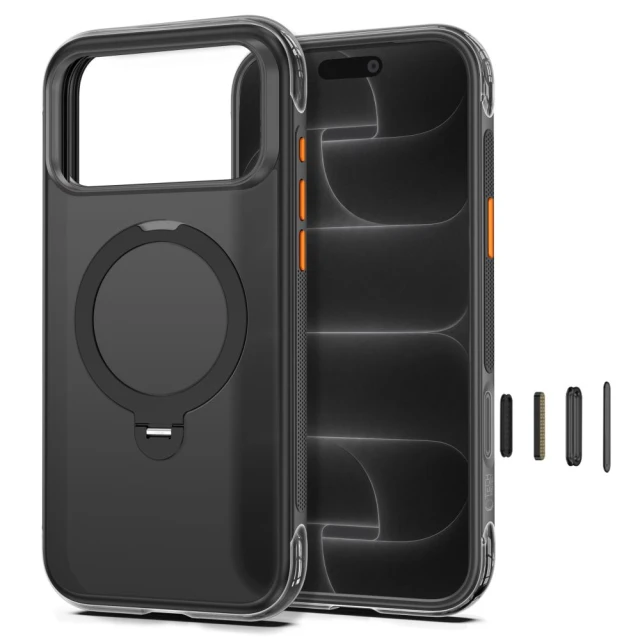 Чохол Tech-Protect MagAir Stand для iPhone 18 Pro | 17 Pro Matte Black (5906302342983)
