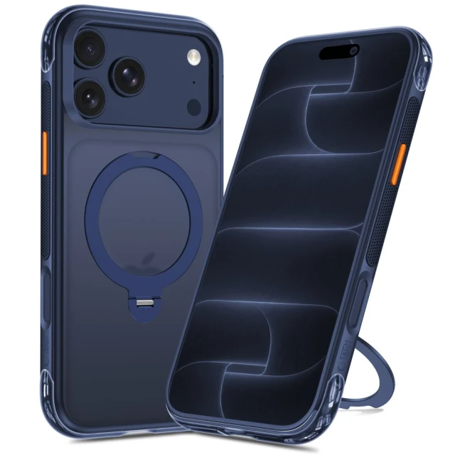 Чохол Tech-Protect MagAir Stand для iPhone 18 Pro | 17 Pro Matte Blue (5906302343003)