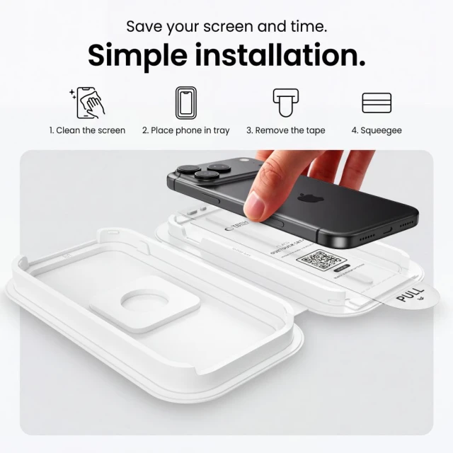 Захисне скло Tech-Protect OneTouch Set+ для iPhone 18 Pro | 17 Pro Clear (2 pack) (5906302343072)