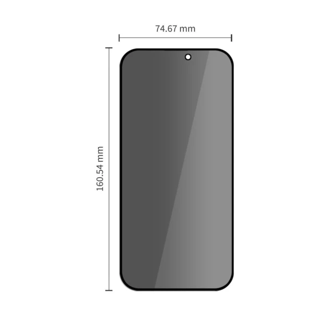 Захисне скло Tech-Protect OneTouch Set Spy+ для iPhone 18 Pro Max Privacy (2 pack) (5906302343119)