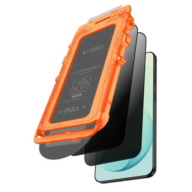 Захисне скло Tech-Protect Quick Set Spy+ (2 pack) для Samsung Galaxy S26 FE Privacy (5906302343164)
