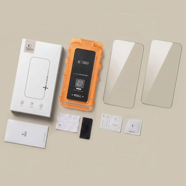 Защитное стекло Tech-Protect Quick Set+ (2 pack) для Samsung Galaxy S26 FE Clear (5906302343171)
